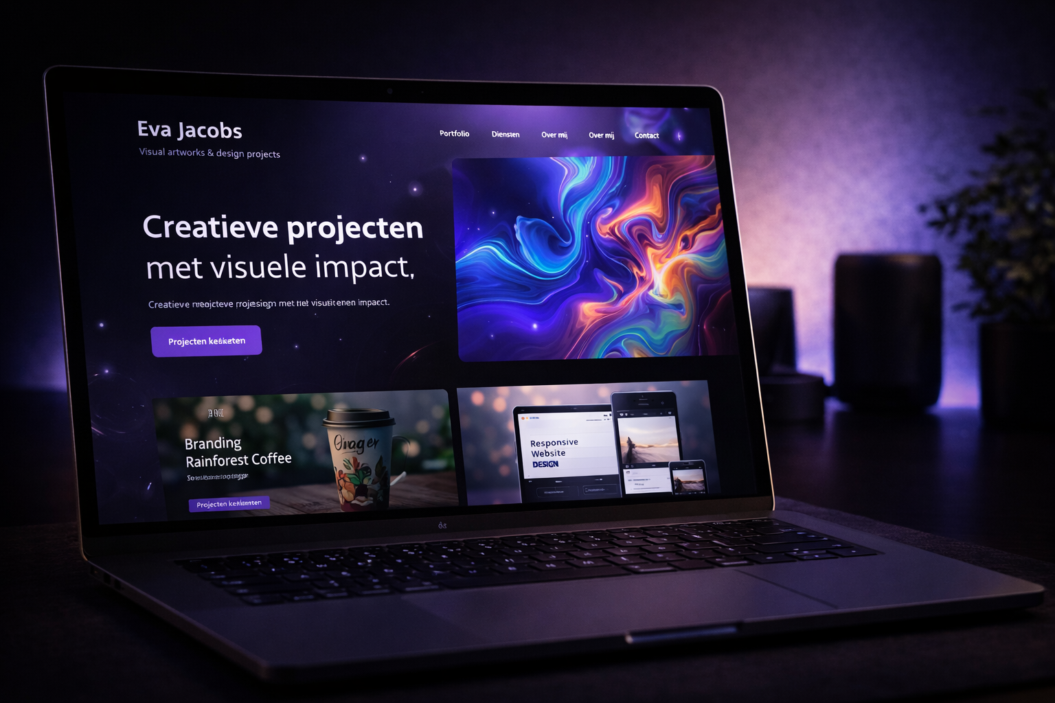 Portfolio website als projectvoorbeeld