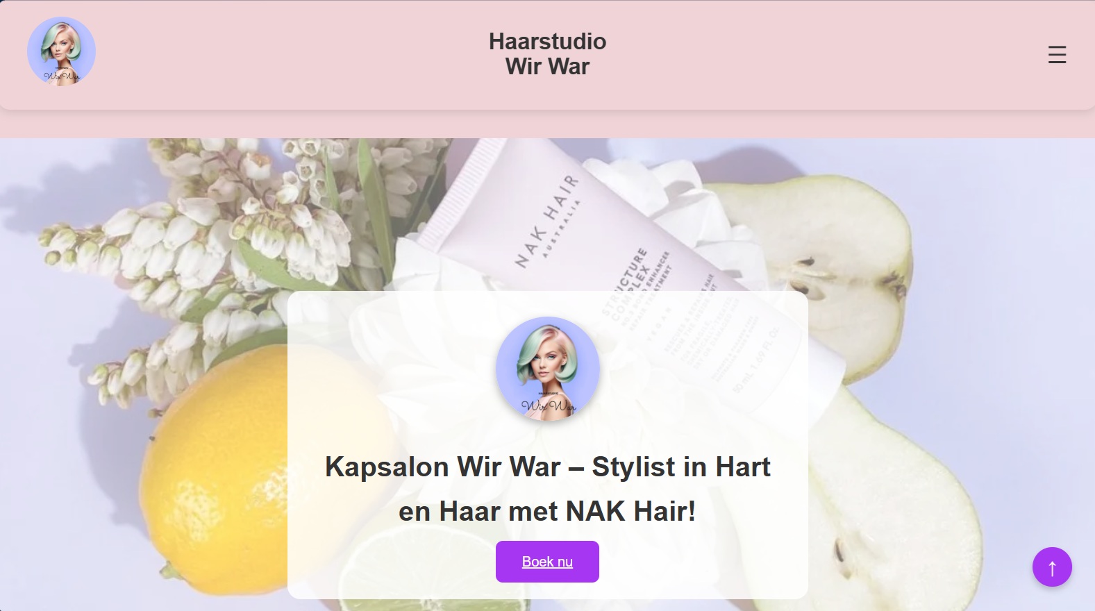 Screenshot van Haarstudio Wir War